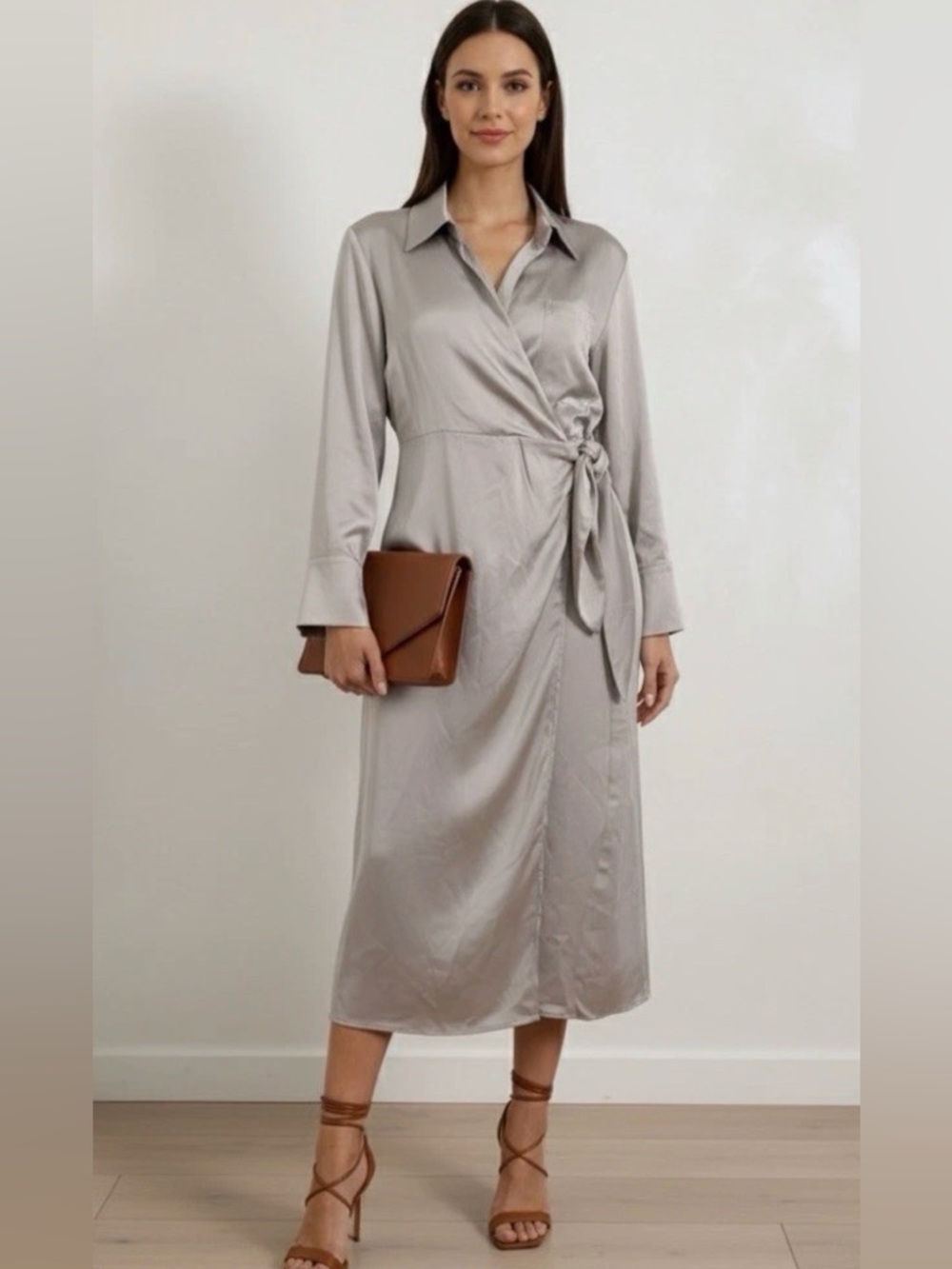 ⭐️Jason Wu Satin Wrap Dress⭐️